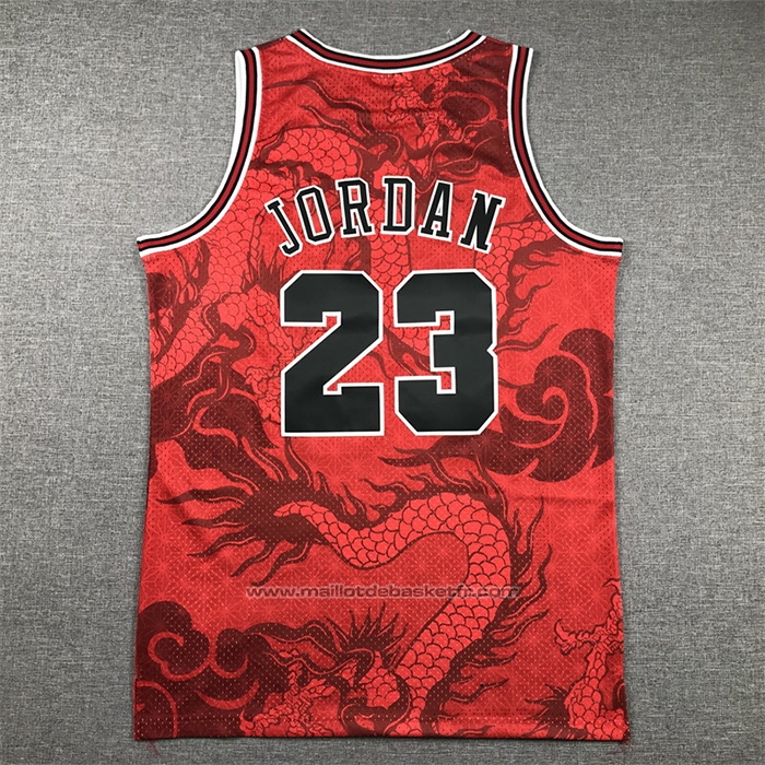 Maillot Chicago Bulls Michael Jordan #23 Asian Heritage Throwback 1997-98 Rouge